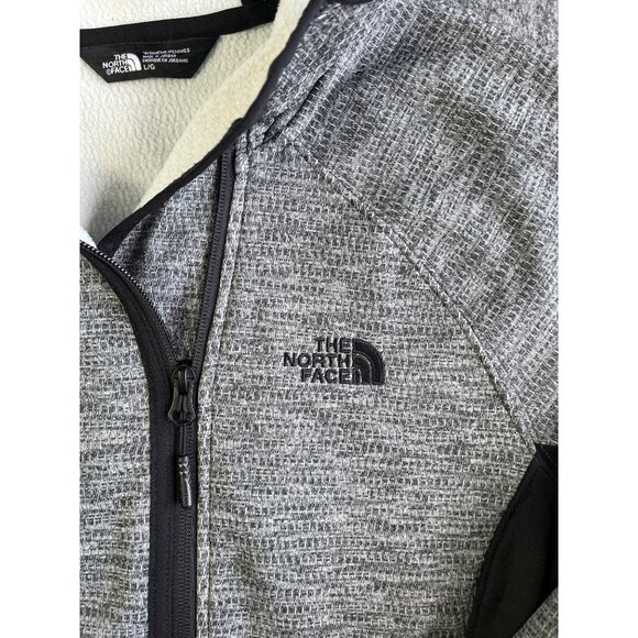 The North Face Womens Full-Zip Gray Hoodie Jacket Size L - Picture 4 of 12